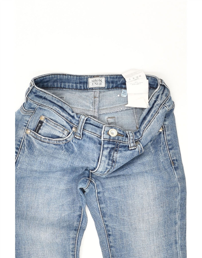 ARMANI JUNIOR Boys Straight Jeans 7-8 Years W24 L22 Blue Cotton | Vintage Armani Junior | Thrift | Second-Hand Armani Junior | Used Clothing | Messina Hembry 