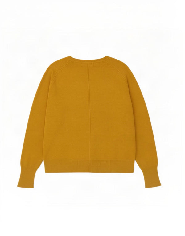 Zara Womens Oversized Boat Neck Jumper Sweater UK 10 Small Yellow