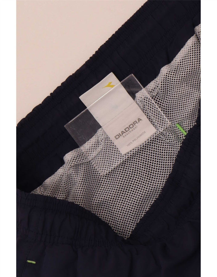 Diadora Mens Graphic Swimming Shorts Medium Navy Blue Polyamide
