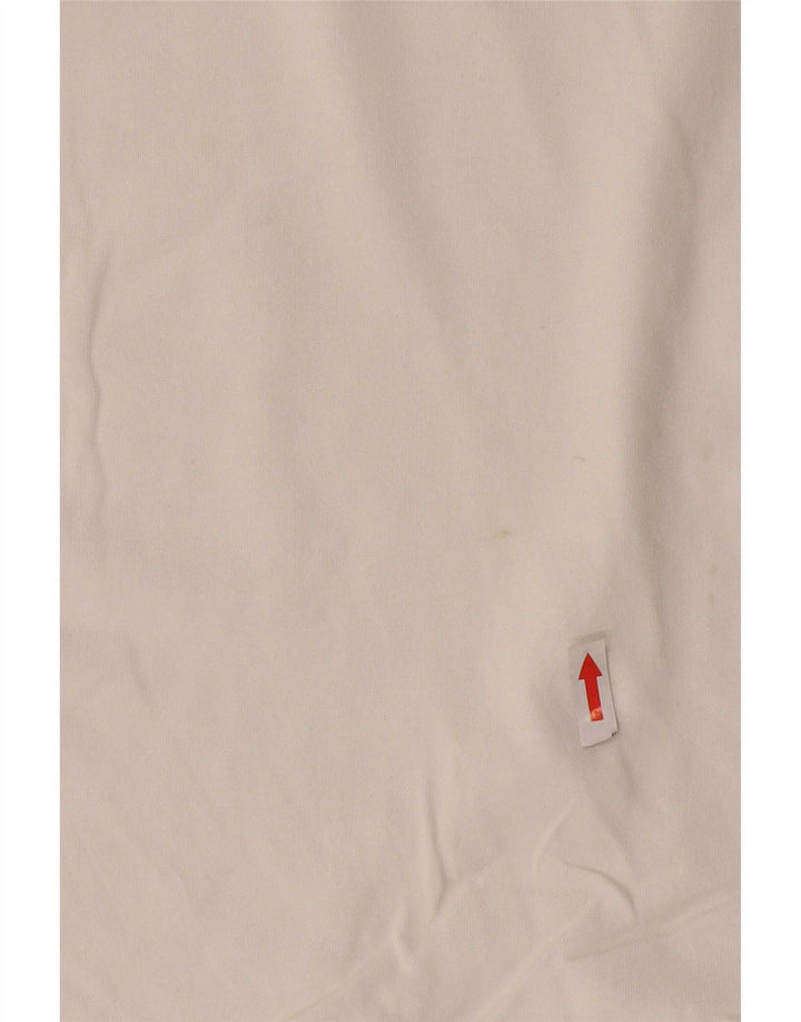 Levi's Womens T-Shirt Top UK 12 Medium White Cotton