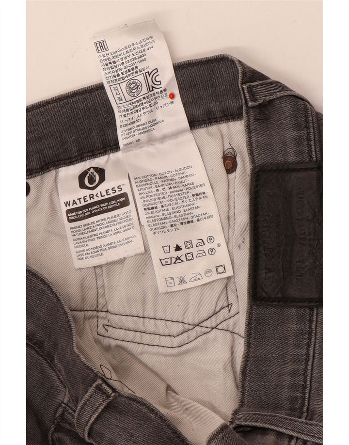 Levi's Mens Straight Jeans W34 L30 Grey Cotton