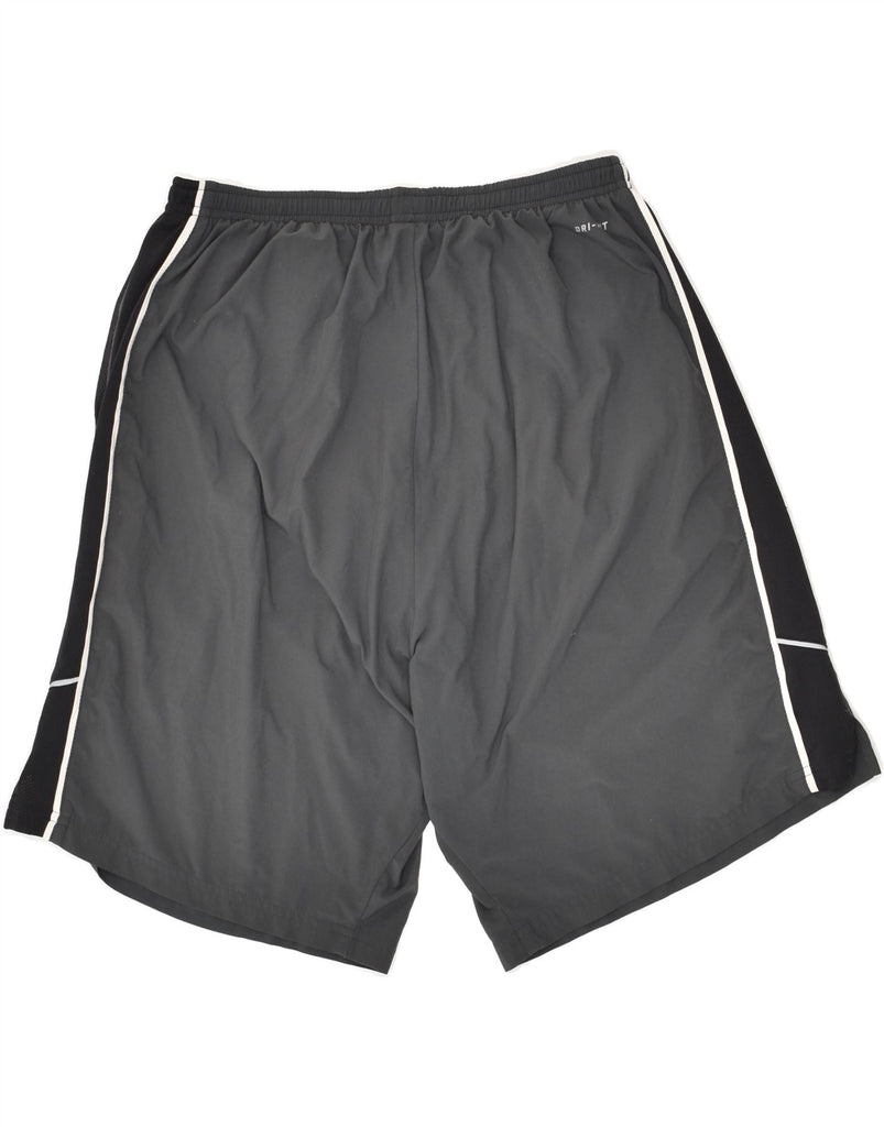 NIKE Mens Dri Fit Sport Shorts Large Grey Colourblock | Vintage Nike | Thrift | Second-Hand Nike | Used Clothing | Messina Hembry 
