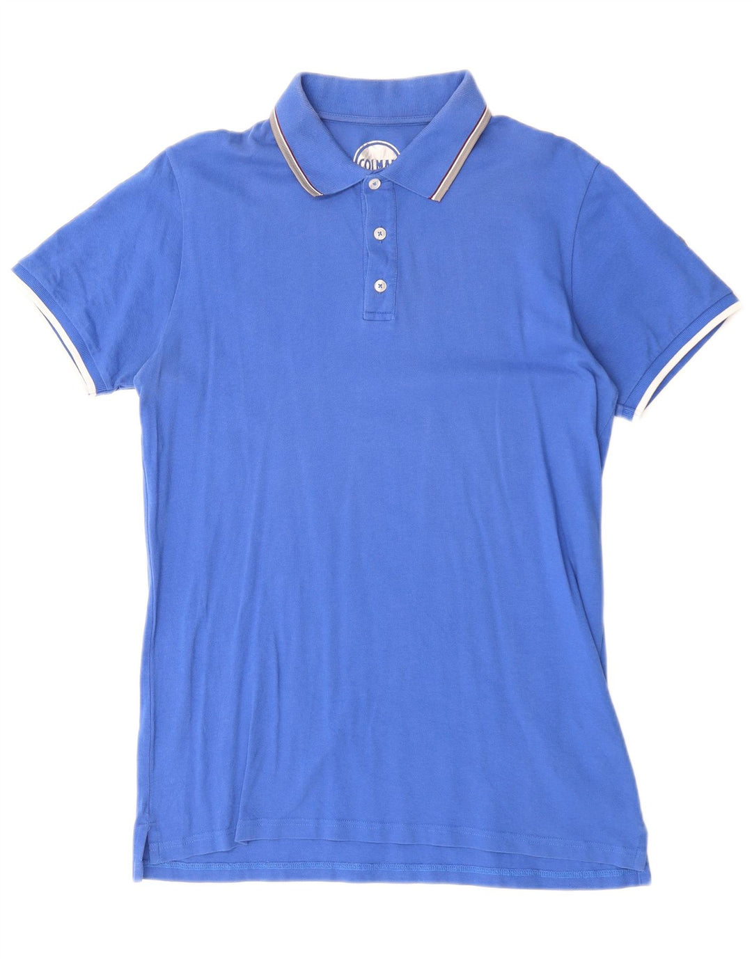 COLMAR Mens Polo Shirt Medium Blue Cotton