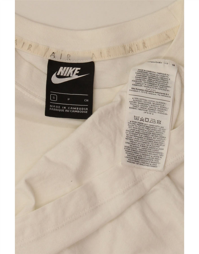 NIKE Mens Graphic T-Shirt Top Small White Cotton Vintage Nike and Second-Hand Nike from Messina Hembry 