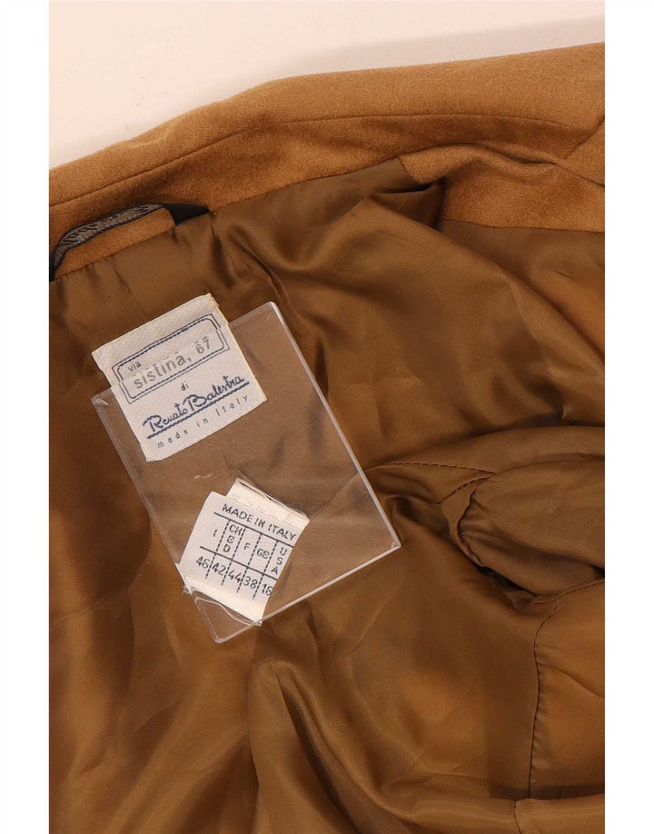 Renato Balestra Womens 3 Button Blazer Jacket IT 46 Large Brown Wool