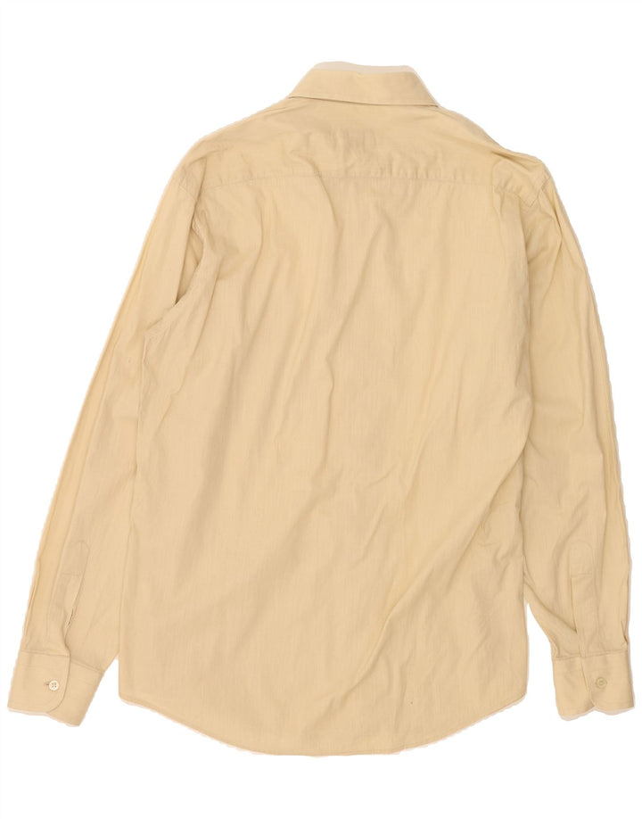 TRUSSARDI Mens Shirt Large Yellow Vintage Trussardi and Second-Hand Trussardi from Messina Hembry 