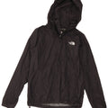 The North Face Womens Hooded Rain Jacket UK 10 Small Black Nylon