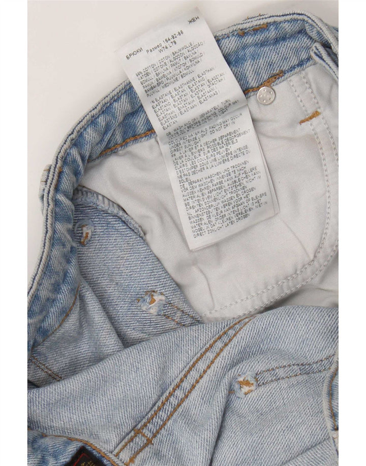 Lee Womens Stella Wide Leg Jeans W29 L31 Blue Cotton