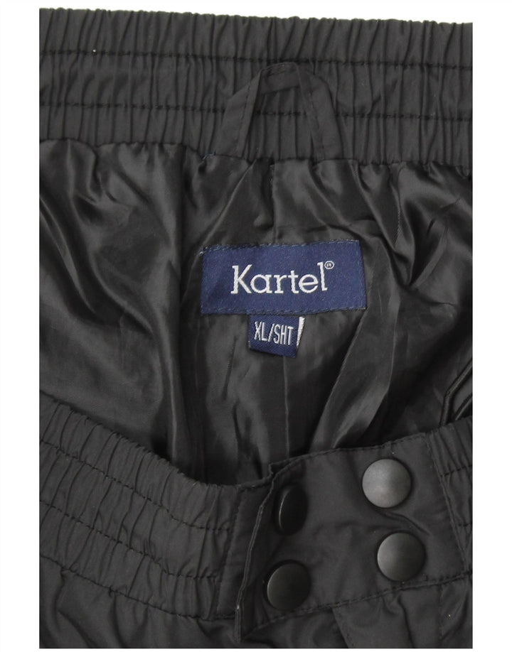 KARTEL Mens Waterproof Trousers XL W38 L25 Black Polyester