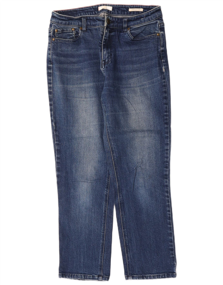 Joules Womens Straight Jeans UK 12 Medium W32 L26 Blue Cotton