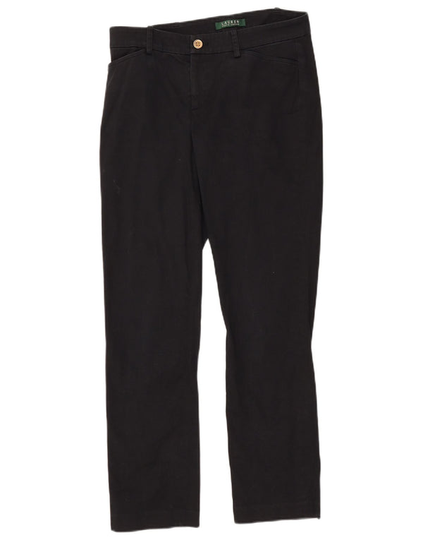 Ralph Lauren Womens Straight Casual Trousers US 4 Small W27 L28 Black