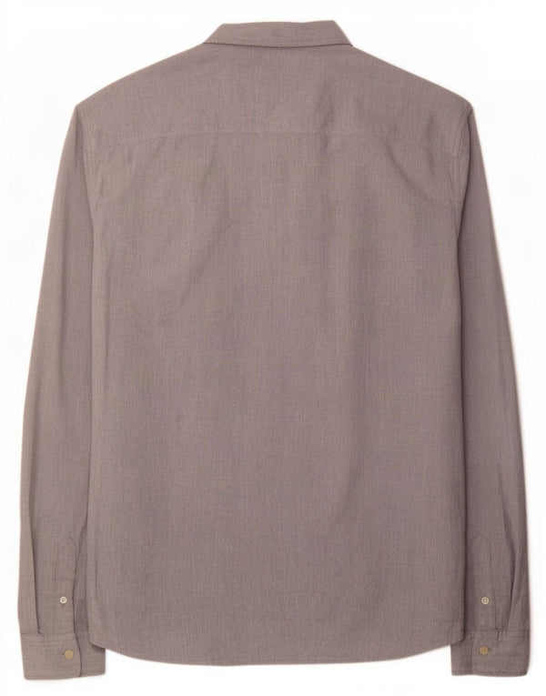 All Saints Mens Shirt XL Grey Cotton