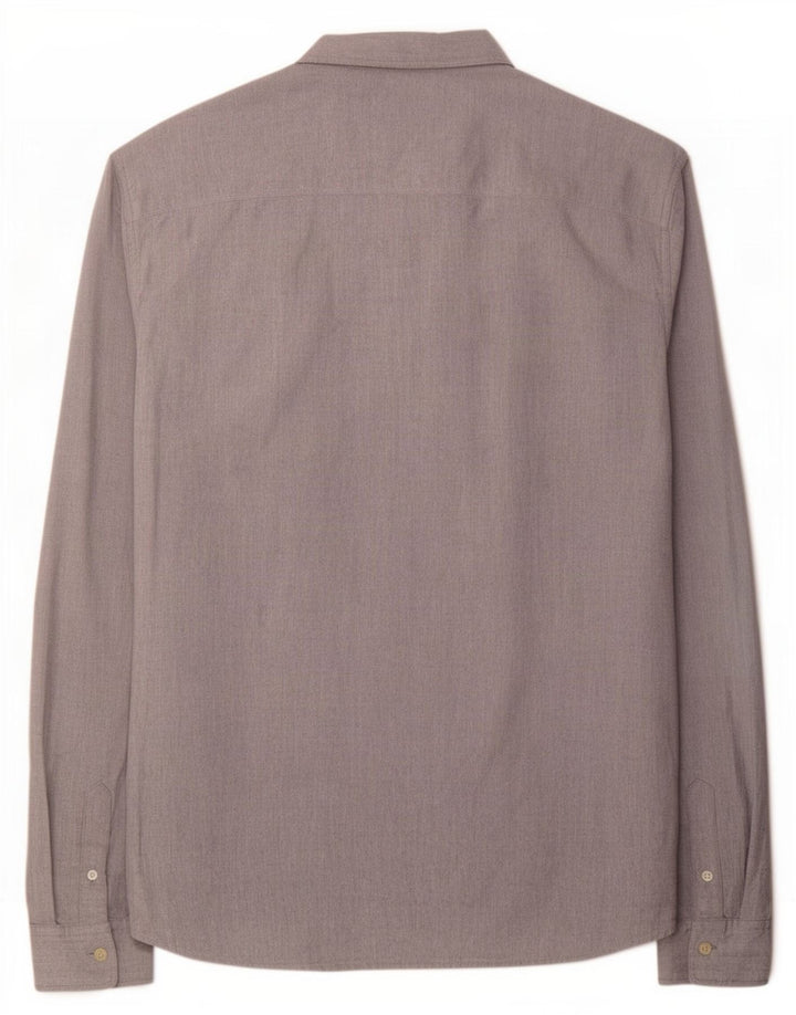 All Saints Mens Shirt XL Grey Cotton