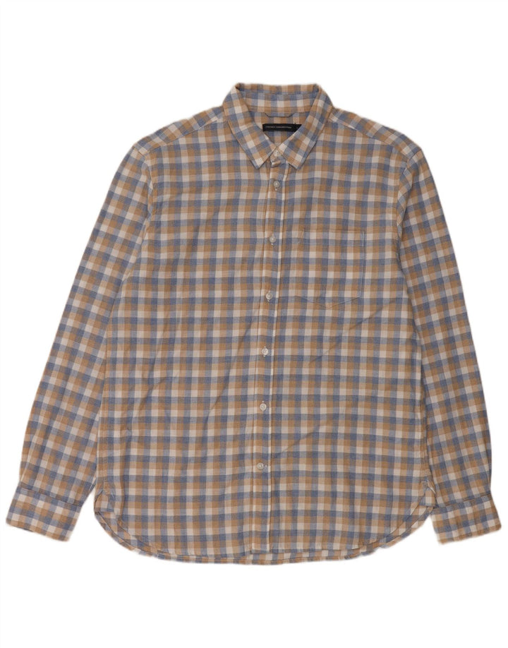 French Connection Mens Shirt Large Multicoloured Check Cotton