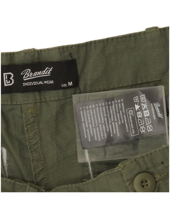 BRANDIT Mens Cargo Shorts Medium W32 Khaki Cotton