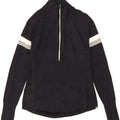 EDDIE BAUER Womens Zip Neck Jumper Sweater UK 10 Small Black Colourblock Vintage Eddie Bauer and Second-Hand Eddie Bauer from Messina Hembry 