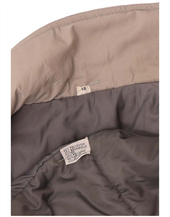 VINTAGE Mens Loose Fit Windbreaker Jacket IT 48 Medium Grey Colourblock