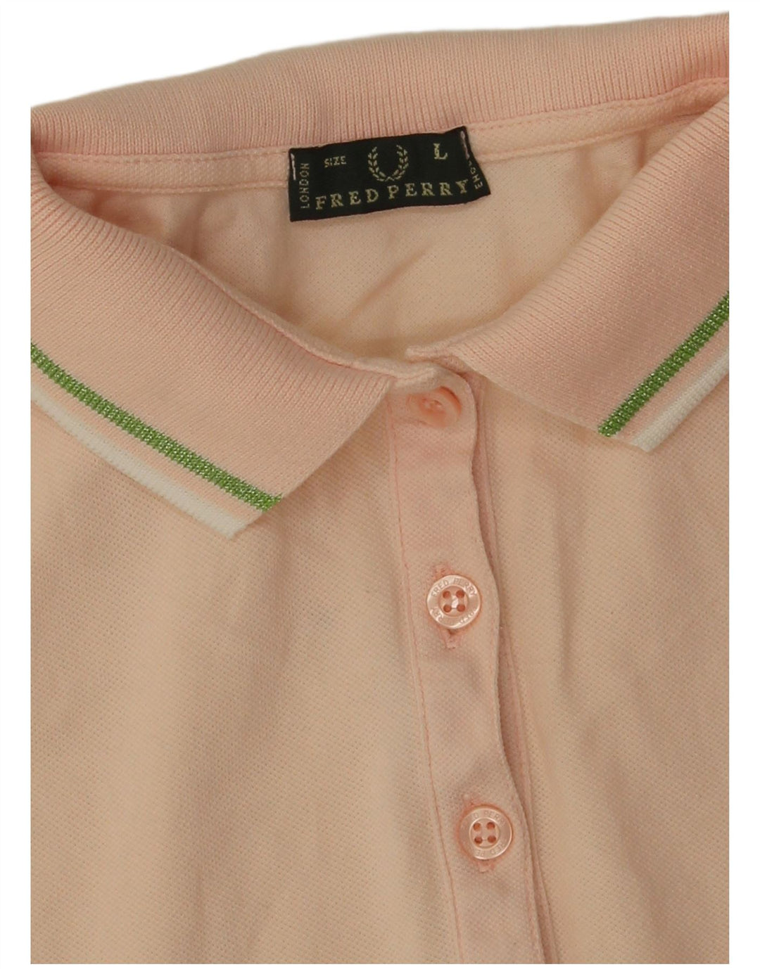 Fred Perry Womens Polo Shirt UK 16 Large Pink