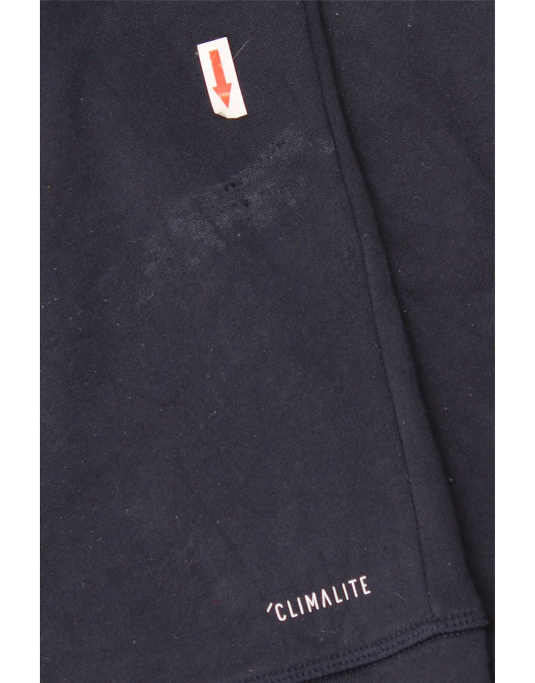 Adidas Mens Climalite Zip Hoodie Sweater Medium Navy Blue Polyester