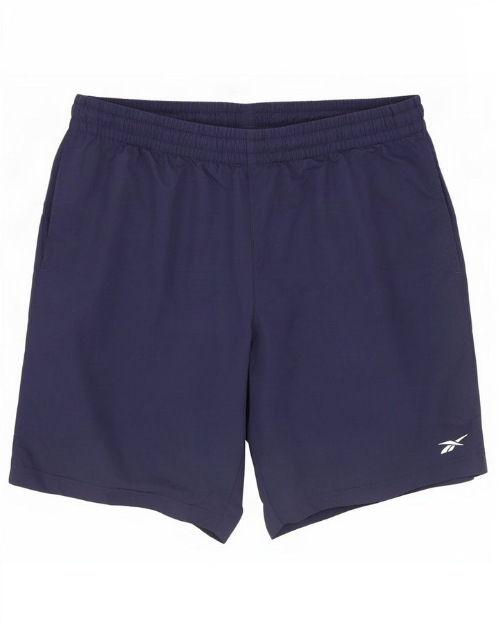 Reebok Mens Sport Shorts Medium Navy Blue Polyamide