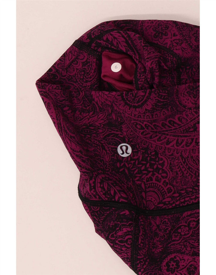 Lululemon Womens Leggings US 6 Medium  Purple Paisley