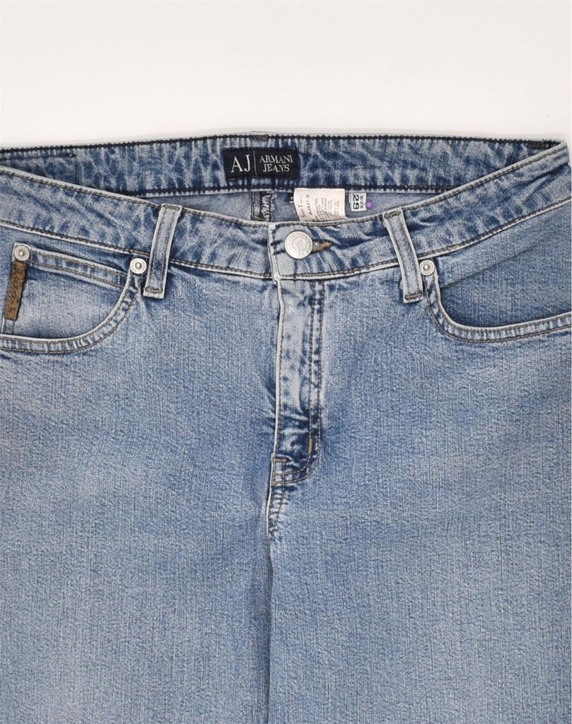 ARMANI Womens Straight Jeans W29 L30 Blue Cotton | Vintage Armani | Thrift | Second-Hand Armani | Used Clothing | Messina Hembry 