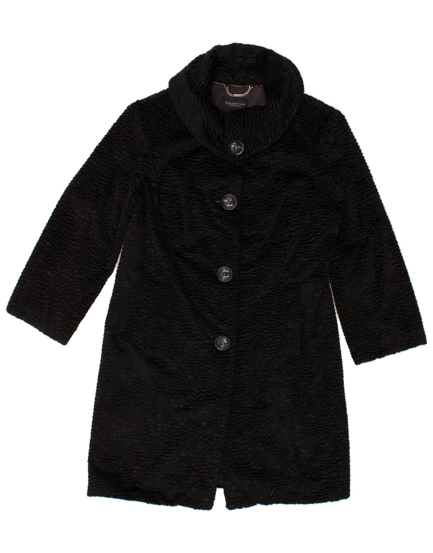 DEBENHAMS Womens Overcoat UK 18 XL Black