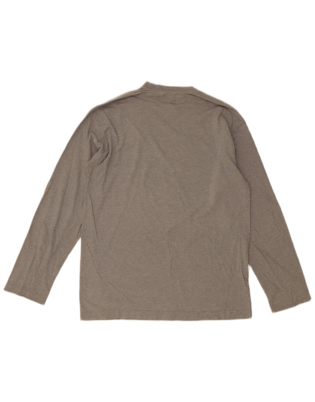 Merc Mens Graphic Top Long Sleeve XL Grey Cotton