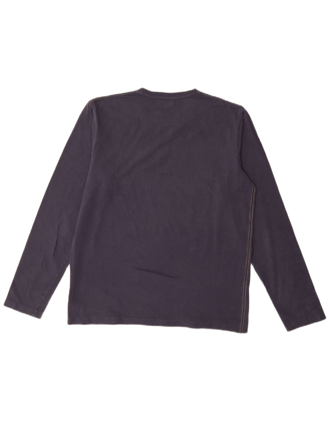 Gaudi Mens Graphic Top Long Sleeve 2XL Navy Blue Cotton