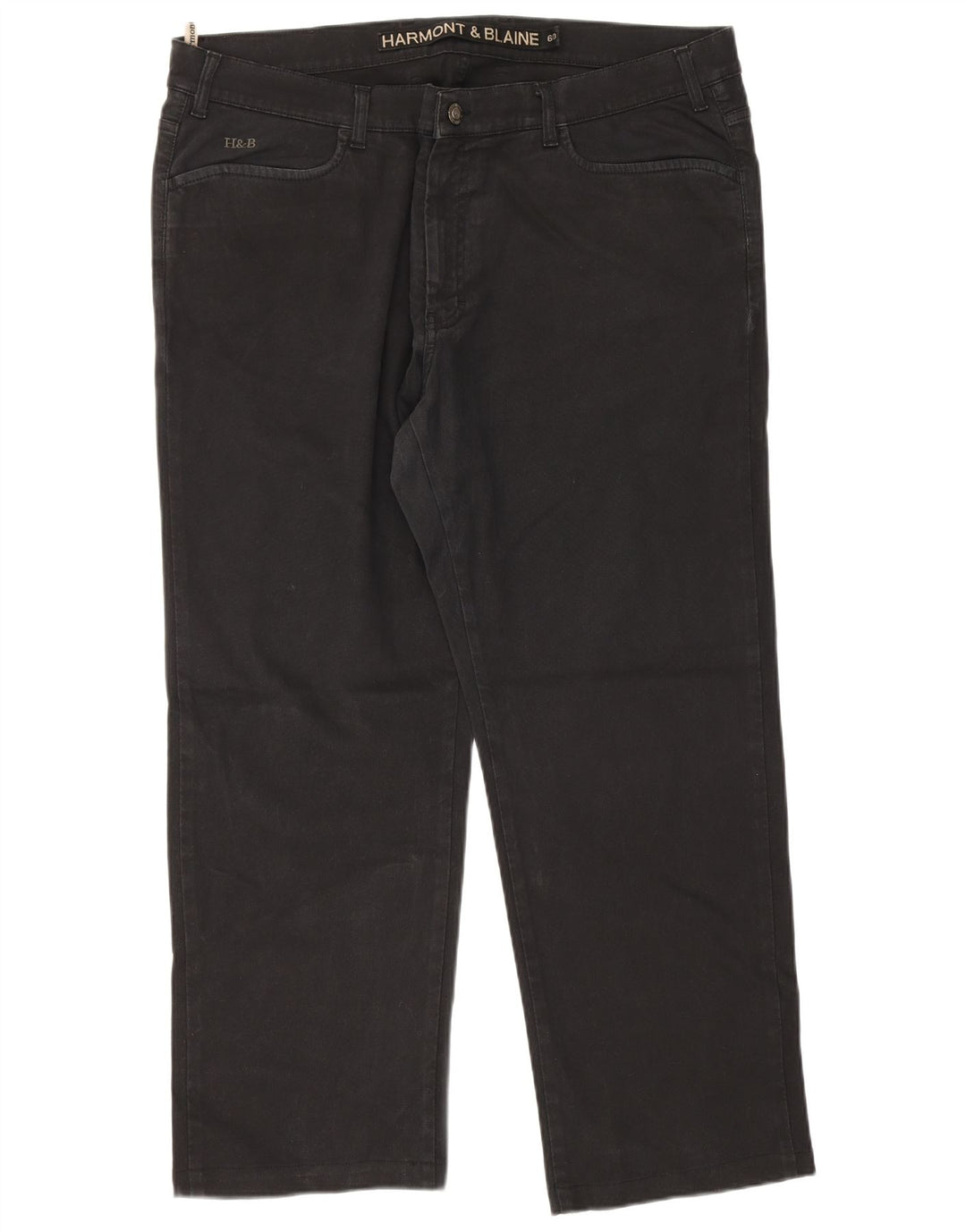 Harmont & Blaine Mens Cropped Jeans W42 L27 Black Cotton