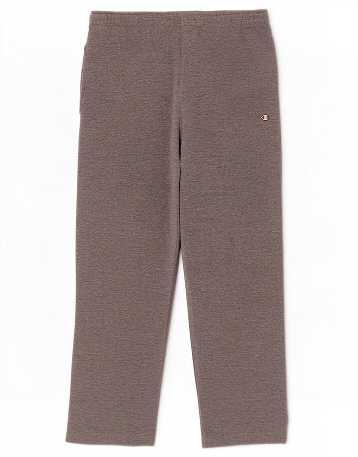 Champion Mens Tracksuit Trousers Medium Grey Flecked