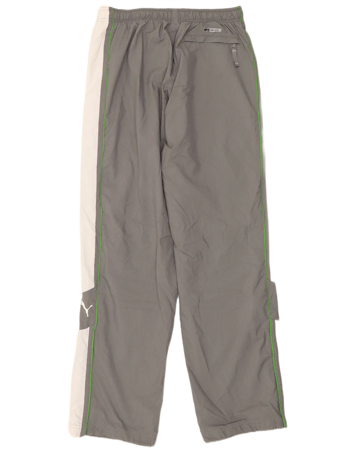 Puma Mens Tracksuit Trousers Medium  Grey Colourblock Polyester