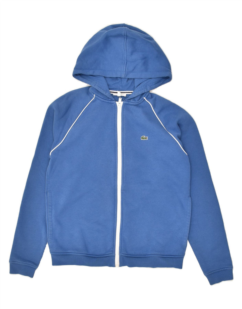 LACOSTE Boys Zip Hoodie Sweater 13-14 Years Blue Cotton | Vintage Lacoste | Thrift | Second-Hand Lacoste | Used Clothing | Messina Hembry 
