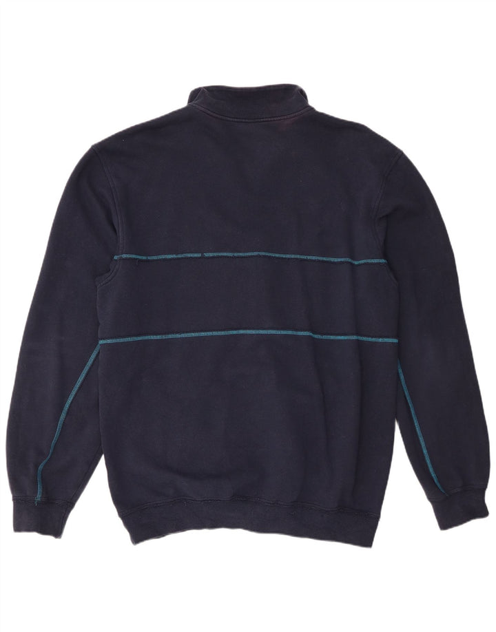 Adidas Mens Graphic Tracksuit Top Jacket XL Navy Blue Cotton