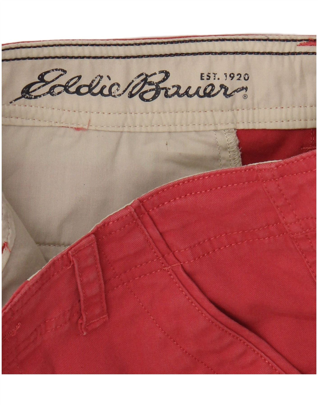 EDDIE BAUER Womens Chino Shorts US 2 XS W28  Pink Cotton