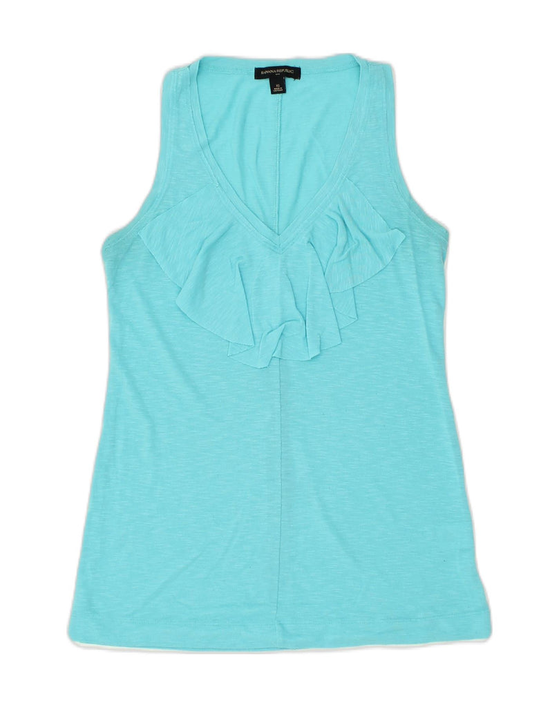 BANANA REPUBLIC Womens Vest Top UK 6 XS Turquoise Polyester | Vintage Banana Republic | Thrift | Second-Hand Banana Republic | Used Clothing | Messina Hembry 