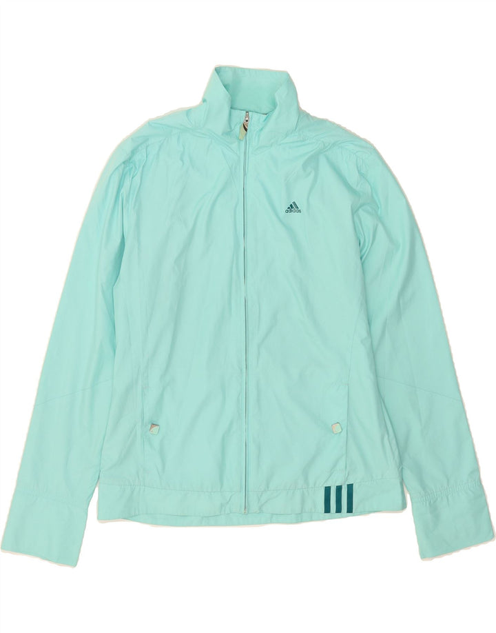 ADIDAS Womens Clima 365 Tracksuit Top Jacket UK 14 Medium  Blue Polyester Vintage Adidas and Second-Hand Adidas from Messina Hembry 