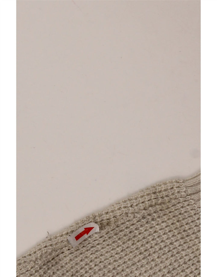 TOMMY HILFIGER Mens Cardigan Sweater Small Grey Cotton
