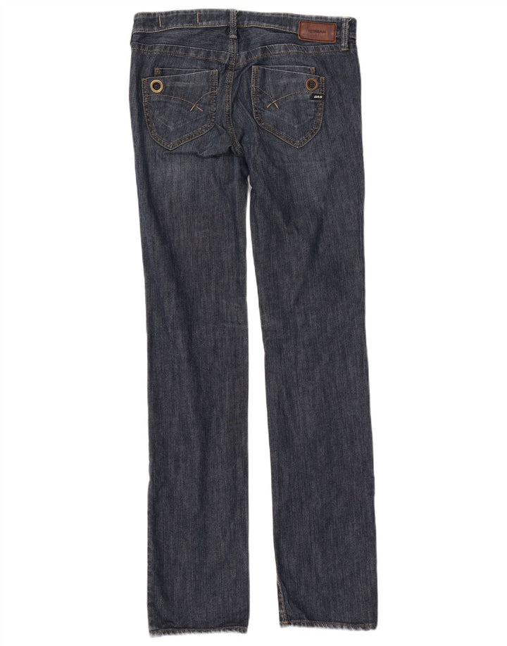 GAS Womens Straight Jeans W28 L34  Navy Blue Cotton