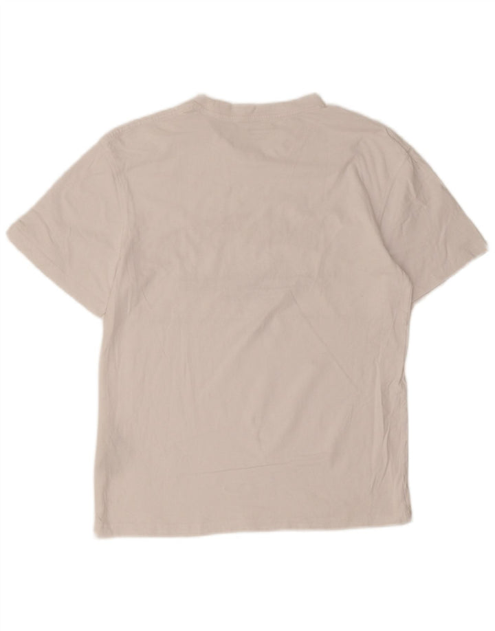 Jack & Jones Mens Graphic T-Shirt Top Medium White Cotton