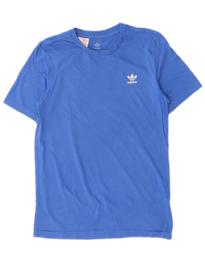 ADIDAS Boys T-Shirt Top 12-13 Years Blue Cotton