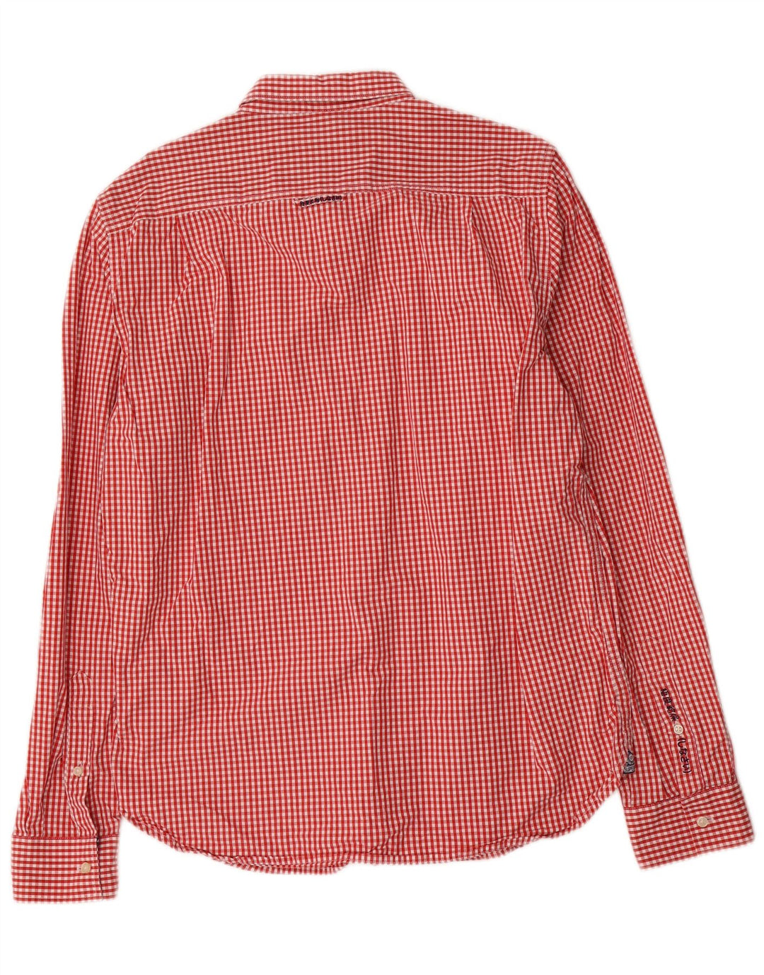 Superdry Mens Shirt XL Red Gingham Cotton