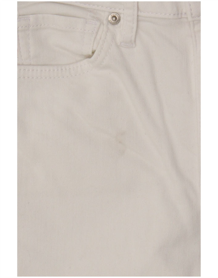 Superdry Womens Skinny Jeans W28 L30 White Cotton