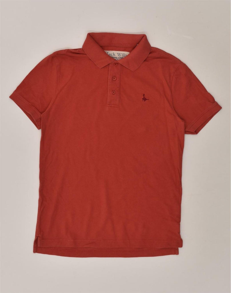 JACK WILLS Mens Polo Shirt Small Red Cotton | Vintage Jack Wills | Thrift | Second-Hand Jack Wills | Used Clothing | Messina Hembry 