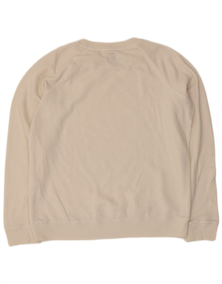 Jack Wills Womens Sweatshirt Jumper UK 14 Large White Cotton
