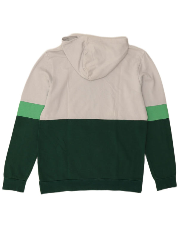 Adidas Boys Graphic Hoodie Jumper 15-16 Years White Colourblock