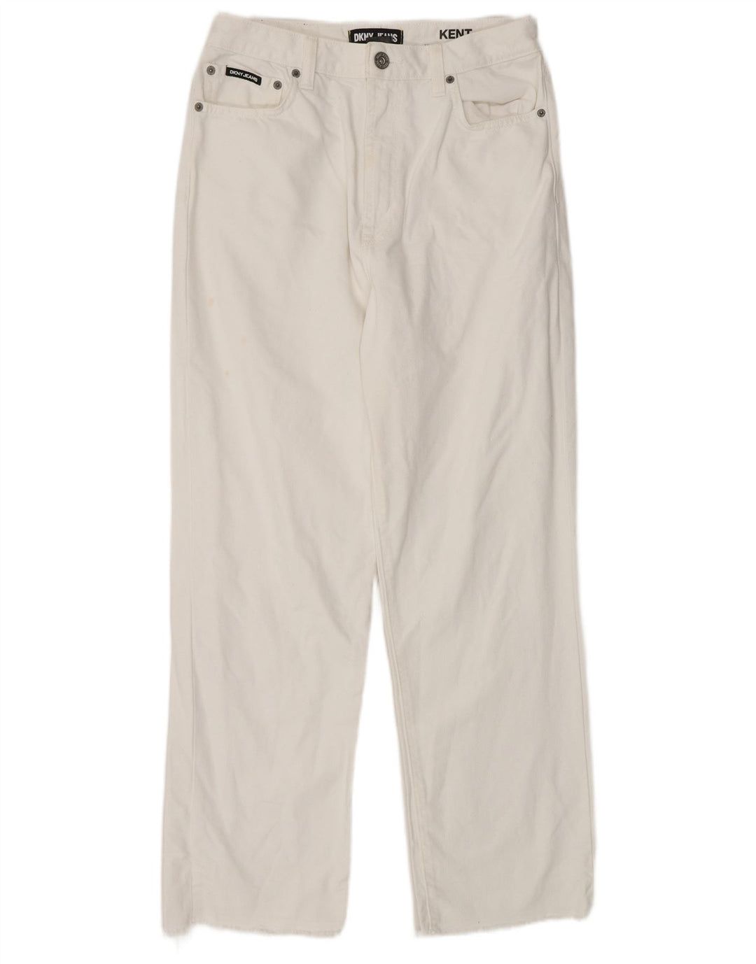 DKNY Mens Kent Straight Jeans W29 L29 White Cotton