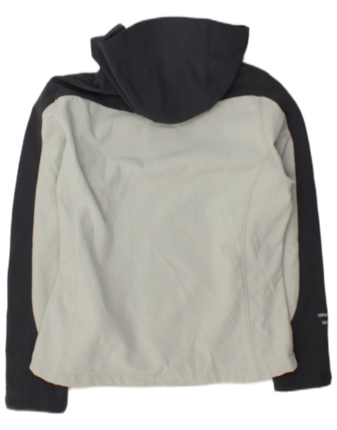 Brugi Womens Hooded Windbreaker Jacket UK 10 Small Grey Colourblock