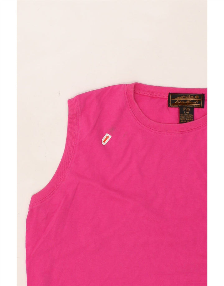 EDDIE BAUER Womens Vest Top UK 16 Large Pink Vintage Eddie Bauer and Second-Hand Eddie Bauer from Messina Hembry 
