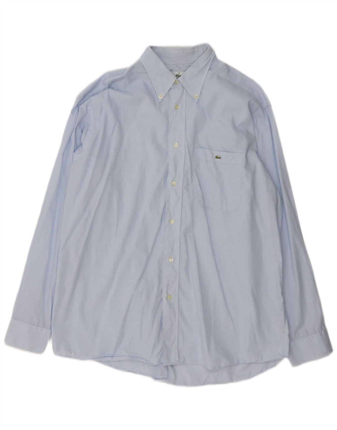 Lacoste Mens Shirt Size 43 Large Blue Cotton